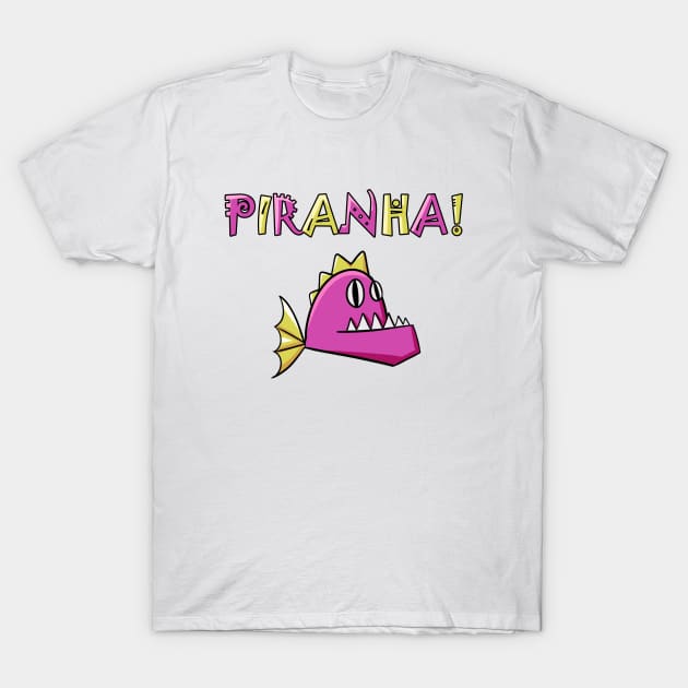 Piranha T-Shirt by AdJohnson